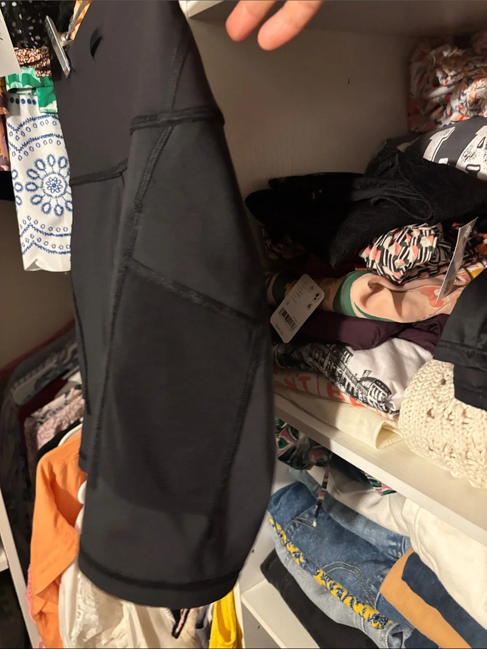 Lululemon black High-Waist Performance Bike Shorts